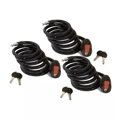 Cable Lock 3-Pack Bike Lock Rope Lock Cable Lock  Treestand Lock 4.5 Ft • $19.99