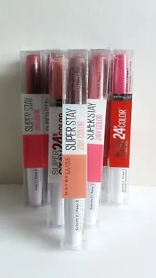 Maybelline Super Stay 24 Hr Color Lipstick  Gloss Assorted Shades Available New  • £4.95