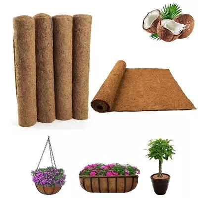 Hanging Planter Basket Palm Mat Coco Carpet Coconut Coir Liner Fiber Sheet UK • £5.89