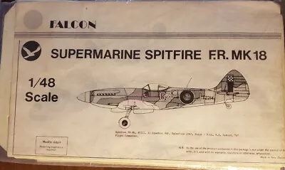 Falcon Supermarine Spitfire F.R. Mk 18 1/48 Vacuform Kit - Read Description! • $9.99