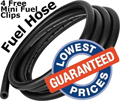 Rubber Fuel Hose Nitrile Smooth Tube Petrol Diesel Oil Line Pipe Tubing PP • £249