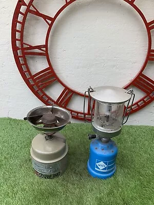 Coleman 100 Camping Stove & Camping Gaz Lantern Lamp Untested BR142 • £14