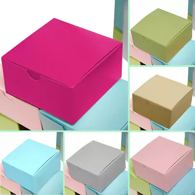 200 Pcs Cake FAVOR BOXES 4 X4 X2  Wedding Party Decorations GIFT Supply SALE • $37.46