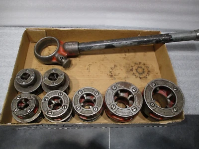 $190 • Buy Ridgid 111-R Pipe Treader Set - Ratcheting Head, Handle & 7-Dies