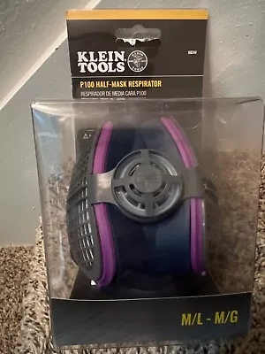 Klein Tools 60244 P100 Half-Mask Respirator With Replaceable Filters For Dust • $32