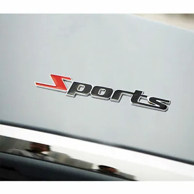 Sports Emblem 1Piece DIY Badge Metal Car Sticker Logo 3D Decal Decor Word Letter • $1.99