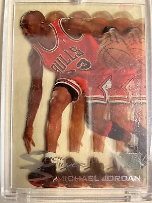 1995-96 Fleer Metal Basketball - Slick Silver - #3 - Michael Jordan • $500