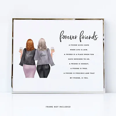 Personalised Poem For Your Bestie Printed Gift For Girl Pals Special Birthday • £8.99