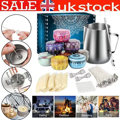 £43.88 • Buy Complete Candle & Melt Making Kits DIY Starter Dyes Wicks Soy Wax Candle Pitcher