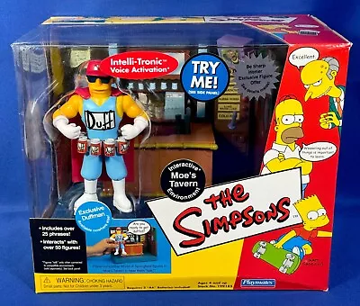 WOS Simpsons MOE'S TAVERN PLAYSET W/ DUFFMAN FIGURE Interactive Environment BAR • $94.95