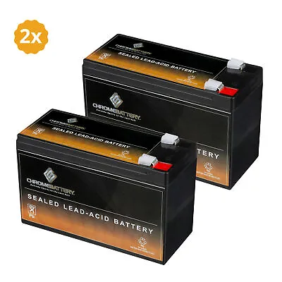 12V 9AH Rechargeable Sealed Lead Acid Battery Pack T2 Terminals 2 Pack Bundle • $41.90