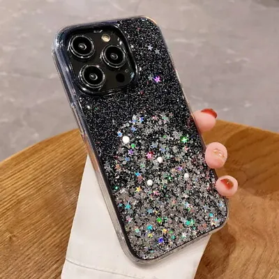 $5.05 • Buy Shockproof Glitter Soft Case Cover For IPhone 14 13 12 11 Pro Max XS XR 8 7 Plus