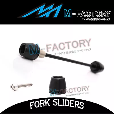 BLACK Racing Front Axle Fork Sliders Fit Yamaha YZF R1 04-14 08 09 10 11 12 13 • $52.53