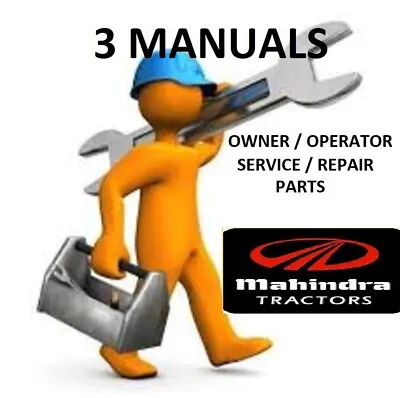 Mahindra 6000 Tractor Manual Operator Service Parts Shop Repair Pdf Usb • $50