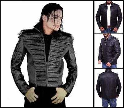 Michael Jackson Man In The Mirror Black Leather Jacket • $69.99