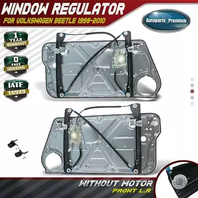 2x Window Regulator W/Panel W/o Motor For VW Beetle 1998-2010 Front Left & Right • $103.99