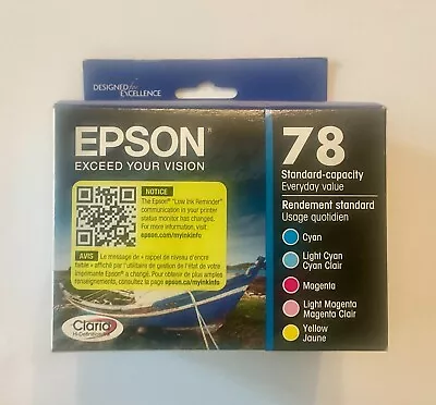 NEW IN BOX Epson 78 Pack Of 5 Color Ink Cartridges Standard Capacity Dated 07/25 • $49