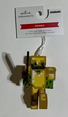 Hallmark Minecraft Gold Armor Zombie Christmas Tree Ornament NEW • $8.50