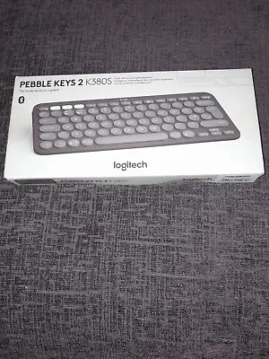 Logitech Pebble Keys 2 K380s Wireless Keyboard - Tonal Graphite - UK Layout • £0.99