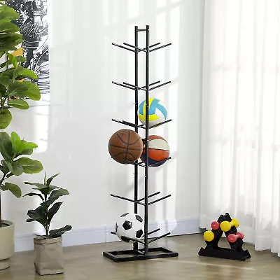 Soozier Ball Storage Rack Basketball Holder Organizer 12-Ball Capacity • $53.99