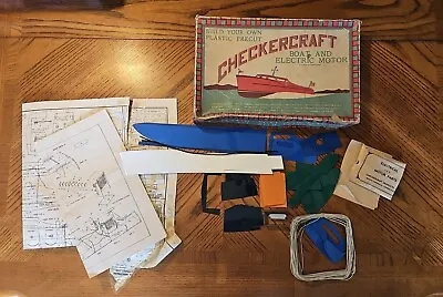 Vintage 1946 CheckerCraft Boat And Electric Motor Kit  • $50
