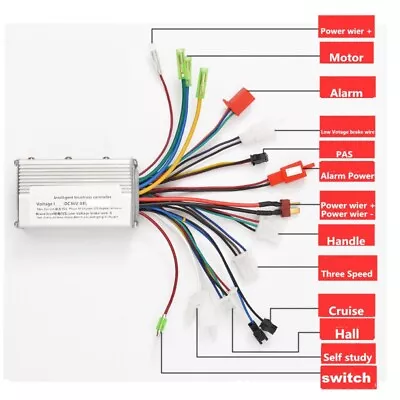 24/36/48V 350W E-bike Scooter DC Motor Brushless Speed Controller With/PAS UK • £16.14