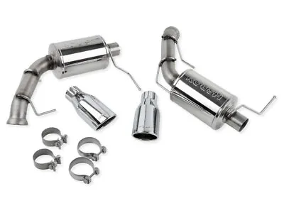ROUSH V6 Enhanced Sound Dual Axle-Back W/ Round Tips FOR 2011-2014 Ford Mustang • $714.69