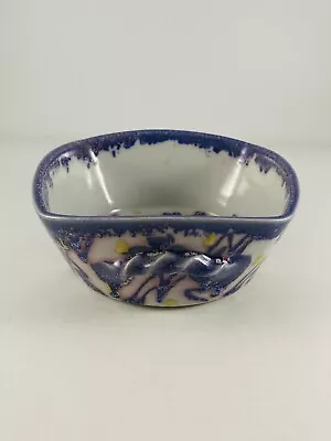 Janice Tchalenko Pottery Jazz Pattern Small Serving Bowl With Handles • £25