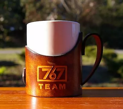 $20 • Buy Boeing 767 Team Coffee Mug With Leather Handle & Holder