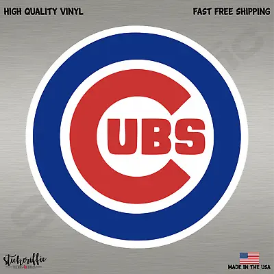 Chicago Cubs MLB Baseball Full Color Logo Sports Decal Sticker-Free Shipping • $3.19