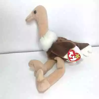 $4 • Buy TY Beanie Baby Stretch The Ostrich With Tags Vintage 1997 Stuffed Animal Toy