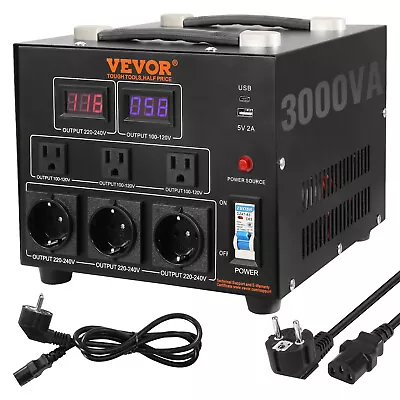 5/3/2/1/0.5KW Voltage Converter Transformer Step Up/Down 220V-110V /110V-220V CE • $42.99