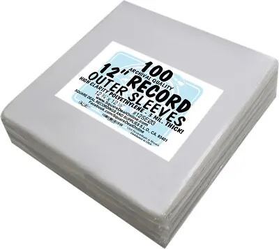 (500) 12  LP Record Outer Sleeves - Heavy Duty 3mil - ARCHIVAL SOFT #12SE03 • $94.99