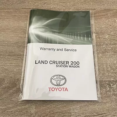 Toyota Land Cruiser 200 Series Station Wagon Service Log Book Booklet • $78