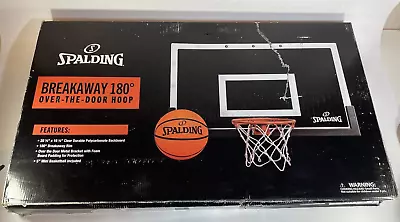 Spalding 180 Breakaway Over-The-Door Mini Basketball Hoop • $79.99