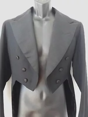 Antique Tailcoats Mens Bespoke Edwardian Jacket Vtg Gothic Theater 1920s • $83.72