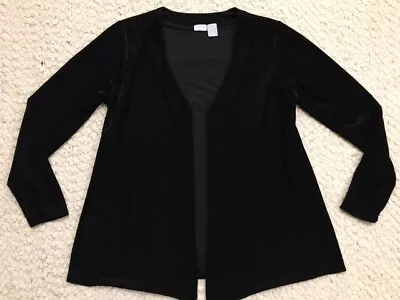 In Due Time Maternity Open Front Sweater Jacket * Medium * Black • $6.84