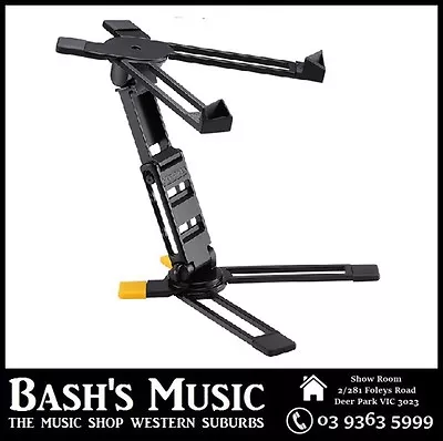 Hercules DG400BB Laptop DJ Stand Angle Adjustments Mixer Folding Design + Bag • $109.99