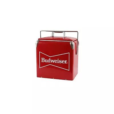 Budweiser Vintage Hard Cooler Retro Ice Chest With Attached Bottle Opener I... • $181.25