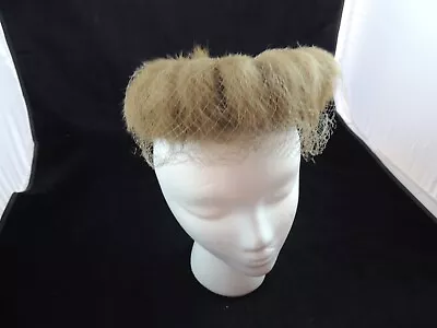 Vintage Ladies Fur Mink Hat Satin Brown Wide Ribbon With Netting Union Made  • $15