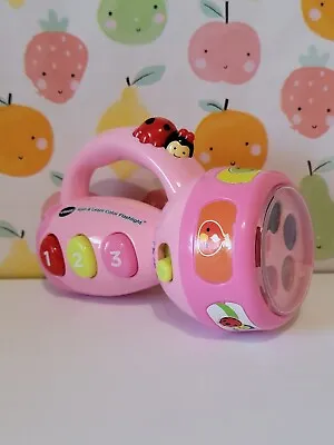 VTECH Spin And Learn Color Flashlight Pink  Educational Ladybug • $6.50