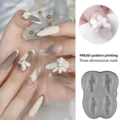 Silicone Nail Carving Molds - Nail Art Template Mold Manicure Accessories 1pc Se • $6.96