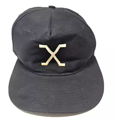 VTG Malcolm X Universal Black Snapback Hat Cap Rare • $39.95