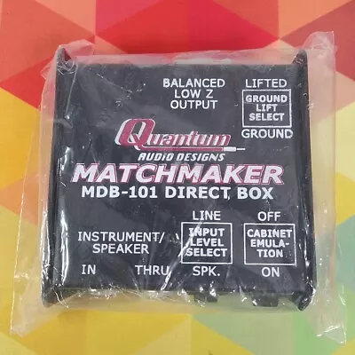 Quantum Audio MBD-101 Matchmaker Direct Box (Balanced Low Z Output) Works Great! • $64.99