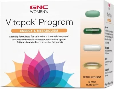 GNC WOMENS  VITAPAK  Program Energy And Metabolism 30 Days Supply Exp: 3/2025 • $44.99