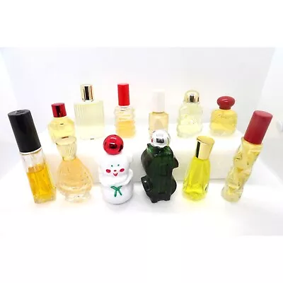 Collectable Vintage Mini Perfume Bottles Lot Of 12 Full • $18.99