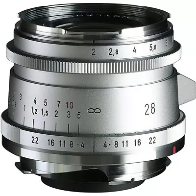 VOIGTLANDER Ultron Vintage Line 28mm F2 Type II Lens Silver VM Mount Coshina • $784.24