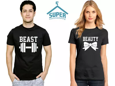 Couple T-Shirt - Beauty And The Beast - Love Matching Shirts - Couple Tee • $24.99
