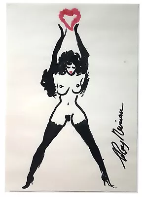 Leroy Neiman Femlin  Playboy Signed Champagne Girl Us • $150
