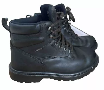 Men’s Wolverine Floorhand Waterproof Steel Toe Work Boots W10694 Black Size 10.5 • $25.95